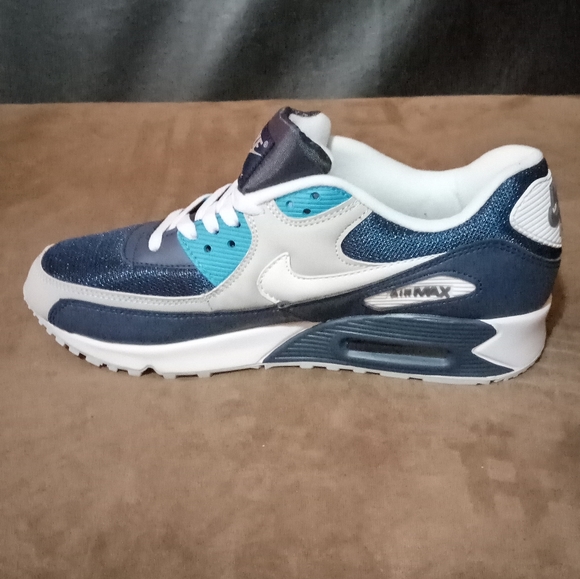 Nike Air Max 90s navy blue and white - Picture 1 of 5